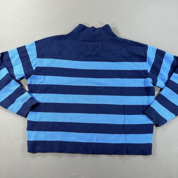 Maeve By Anthropologie Womens Sweater sz XXS Striped Blue long sleeve - Picture 2 of 8